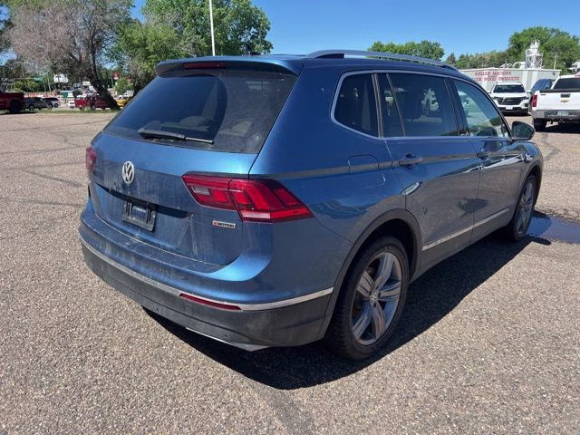 2019 Stone Blue Metallic Volkswagen Tiguan 2.0T SEL Premium R-Line AWD SUV