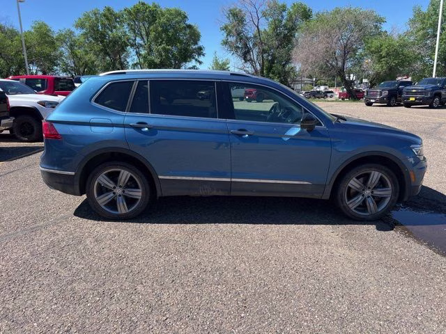 2019 Stone Blue Metallic Volkswagen Tiguan 2.0T SEL Premium R-Line AWD SUV