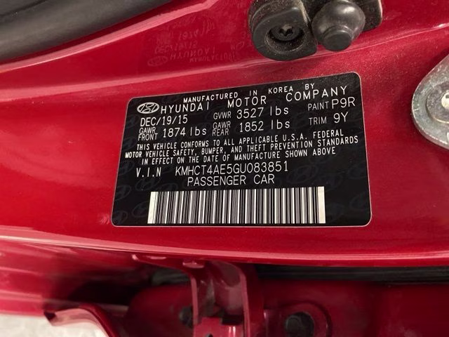2016 Boston Red Metallic Hyundai Accent SE FWD Sedan