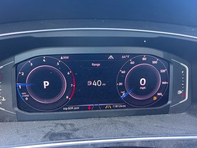 2019 Stone Blue Metallic Volkswagen Tiguan 2.0T SEL Premium R-Line AWD SUV