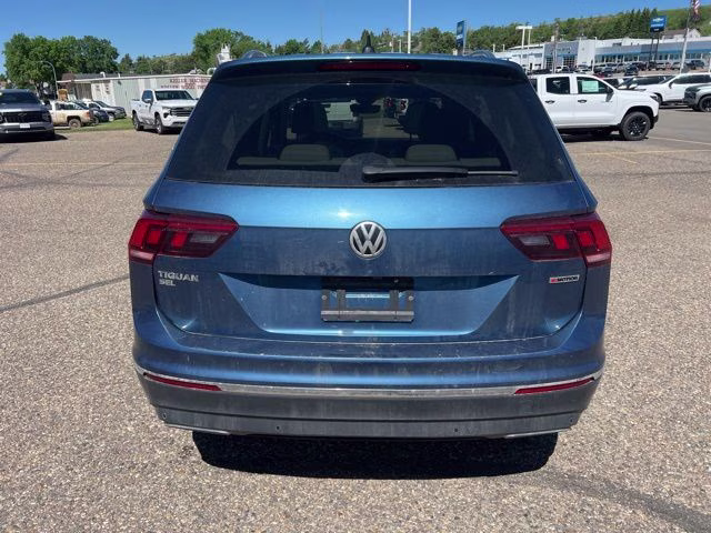 2019 Stone Blue Metallic Volkswagen Tiguan 2.0T SEL Premium R-Line AWD SUV