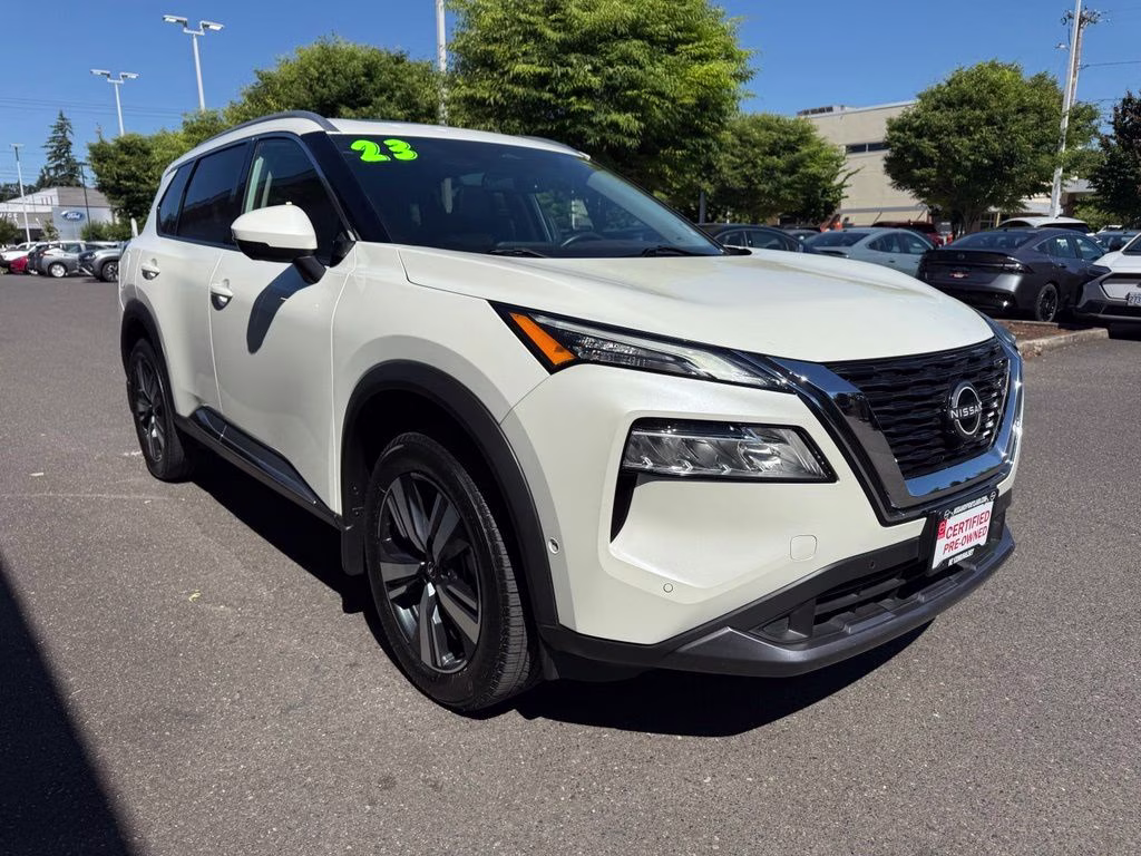 2023 Pearl White Tricoat Nissan Rogue SL AWD SUV