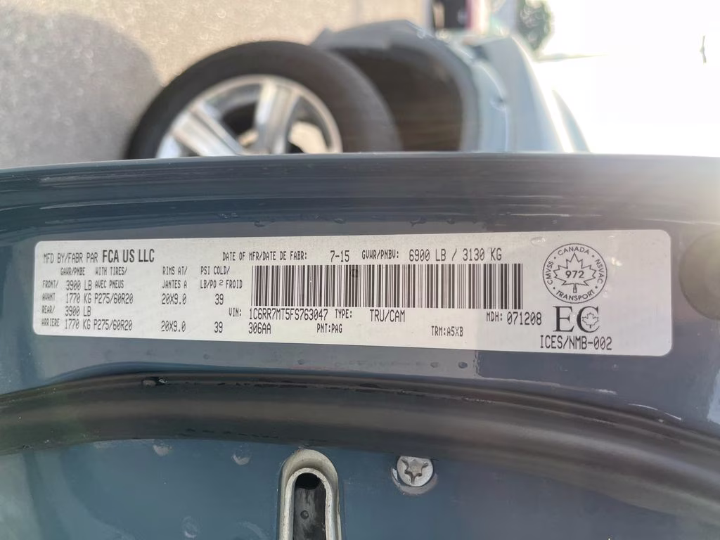 2015 Ceramic Blue Clearcoat Ram 1500 Sport 4X4 Truck