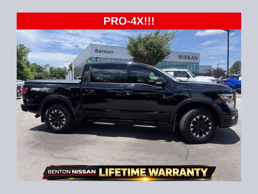 2022 Super Black Nissan Titan PRO-4X 4X4 Truck