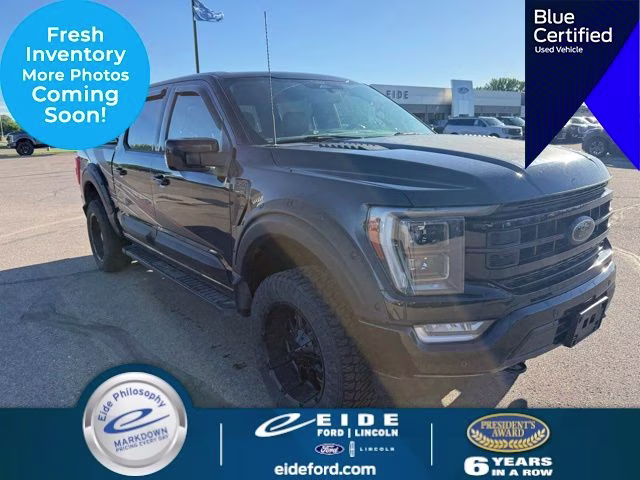 2022 Agate Black Metallic Ford F-150 Lariat 4X4 Truck