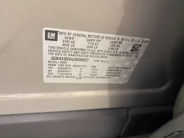 2018 Pepperdust Metallic Chevrolet Equinox LT AWD SUV