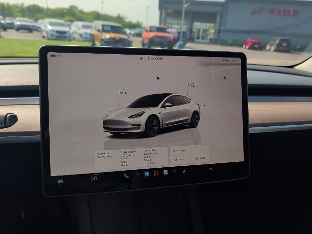 2023 White Tesla Model 3 Base RWD Sedan