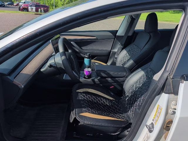 2023 White Tesla Model 3 Base RWD Sedan