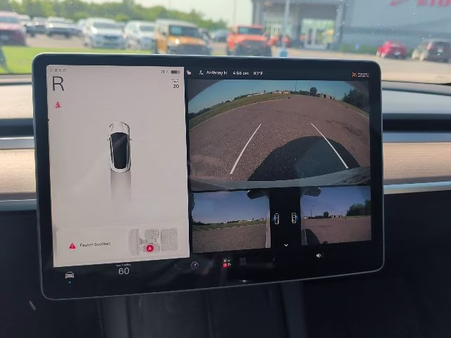 2023 White Tesla Model 3 Base RWD Sedan