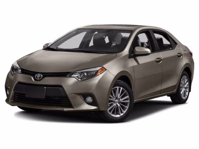 2015 White Toyota Corolla LE FWD Sedan