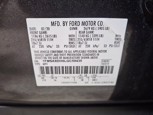 2020 Magnetic Metallic Ford Explorer XLT 4X4 SUV