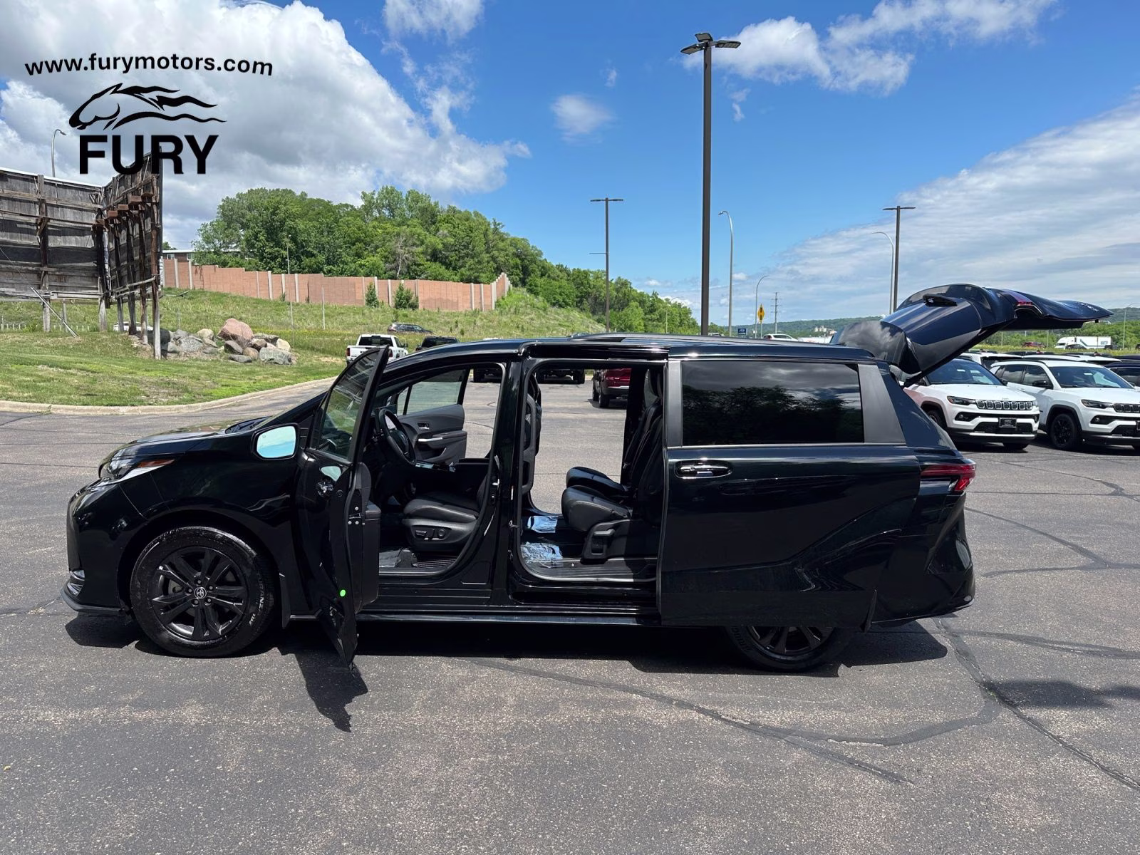 2025 Black Toyota Sienna AWD Van