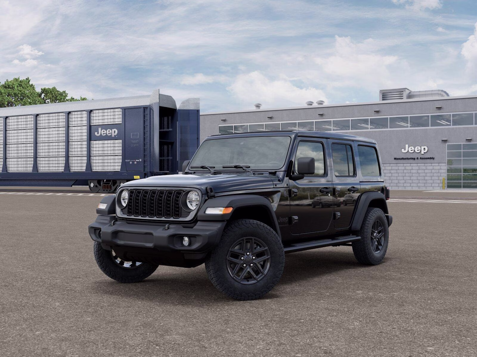 2026 Black Clear Coat Jeep Wrangler Wrangler 4-door Sport S 4X4 4-door