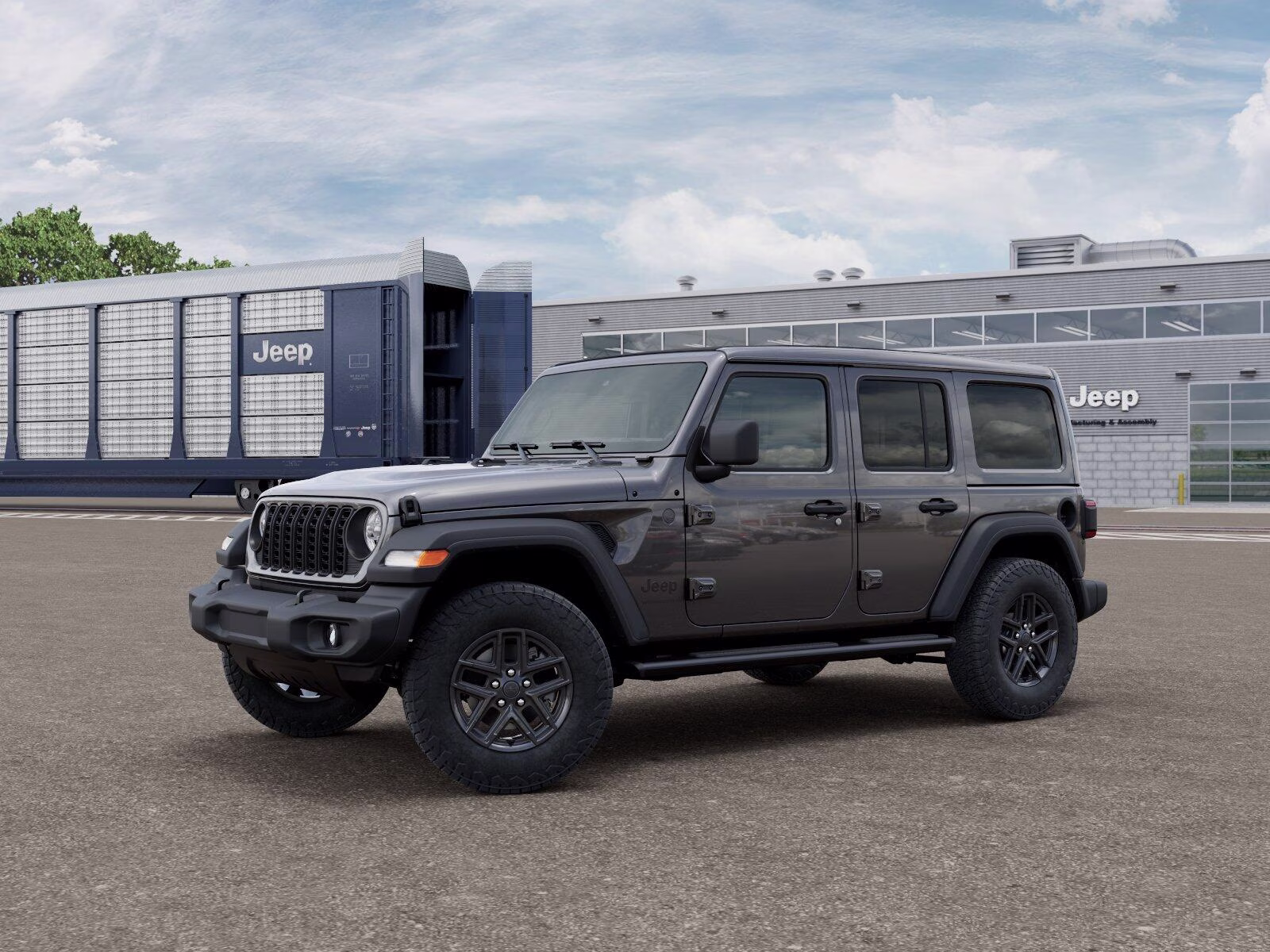 2026 Granite Crystal Metallic Clear Coat Jeep Wrangler Wrangler 4-door Sport S 4X4 4-door