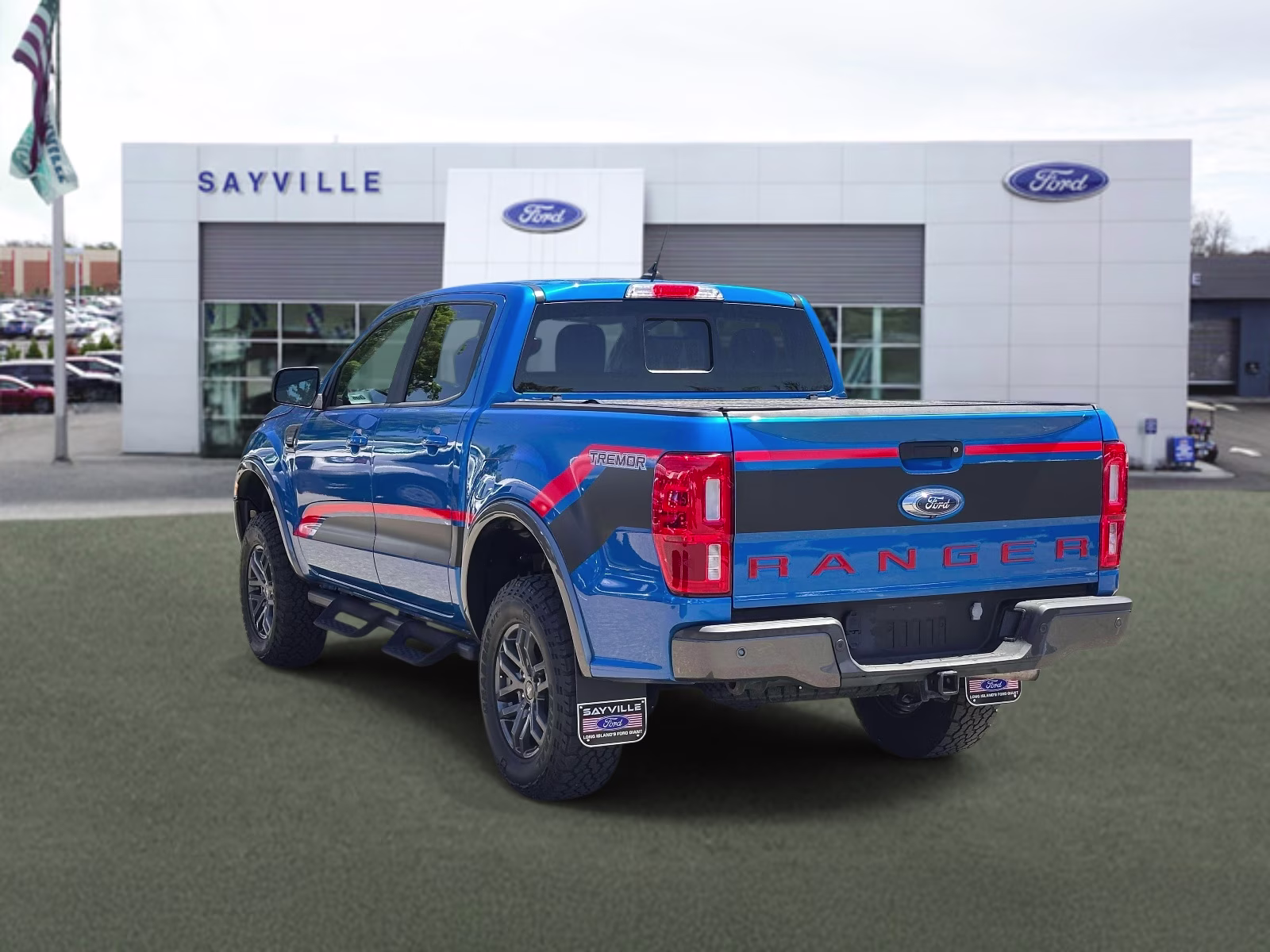 2021 Velocity Blue Metallic Ford Ranger LARIAT 4WD SuperCrew 5' Box 4X4 Truck