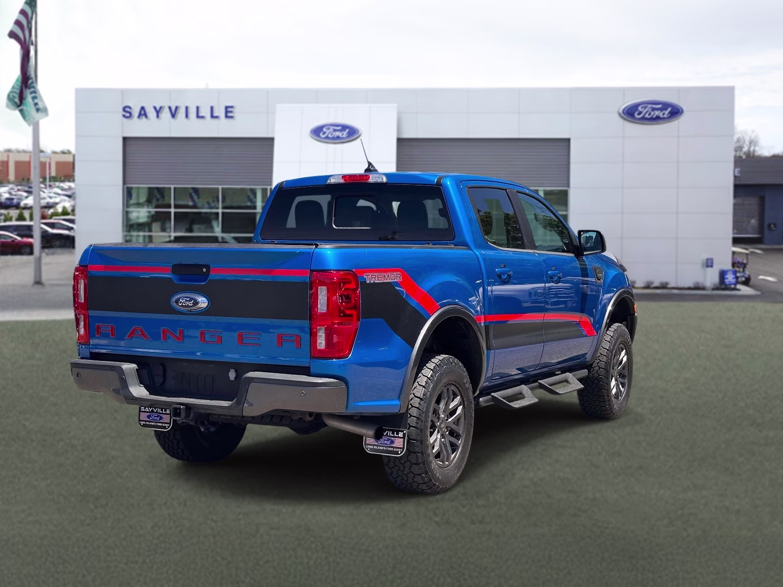 2021 Velocity Blue Metallic Ford Ranger LARIAT 4WD SuperCrew 5' Box 4X4 Truck