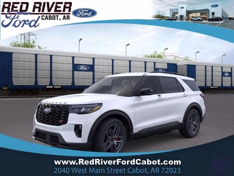 2026 Star White Met Tri-Coat Ford Explorer ST 4X4 Crossover