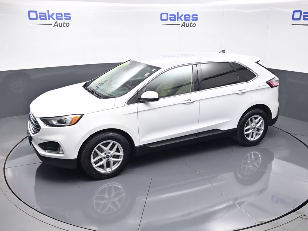 2021 Oxford White Ford Edge SEL AWD SUV