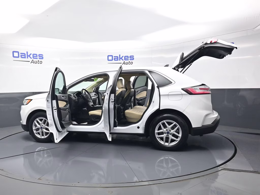 2021 Oxford White Ford Edge SEL AWD SUV