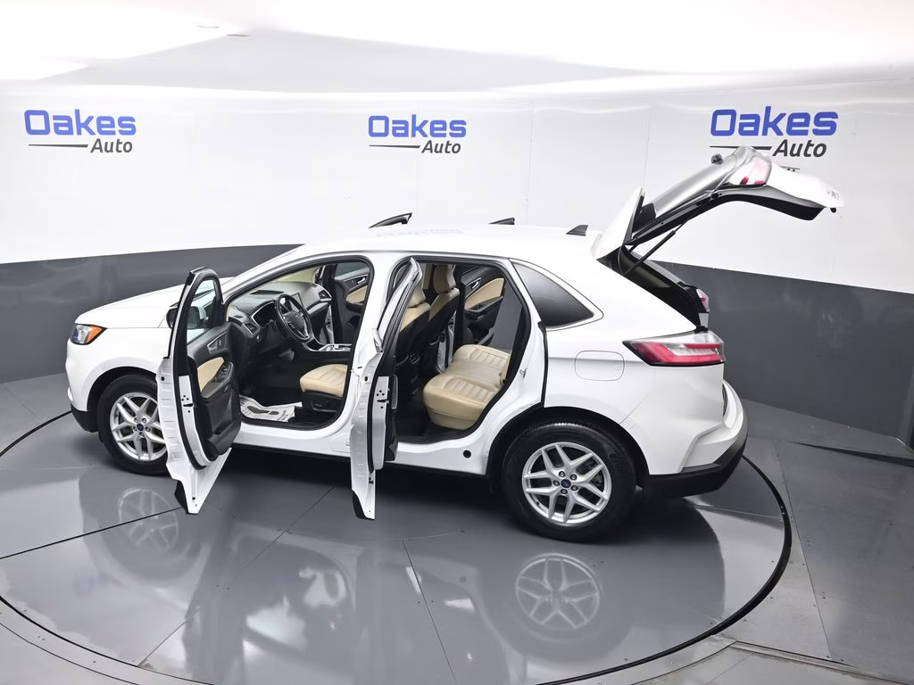 2021 Oxford White Ford Edge SEL AWD SUV