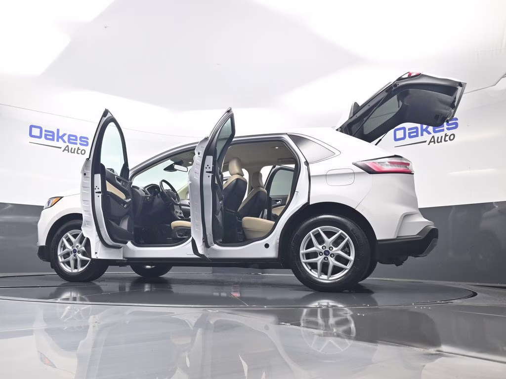 2021 Oxford White Ford Edge SEL AWD SUV