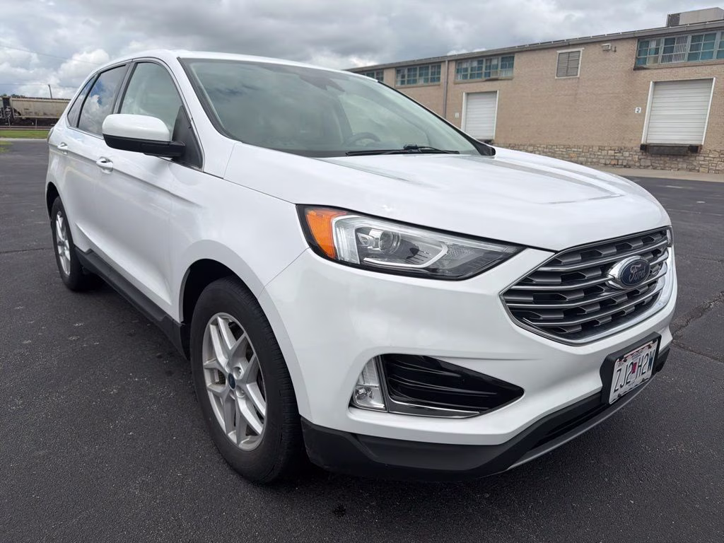 2021 Oxford White Ford Edge SEL AWD SUV