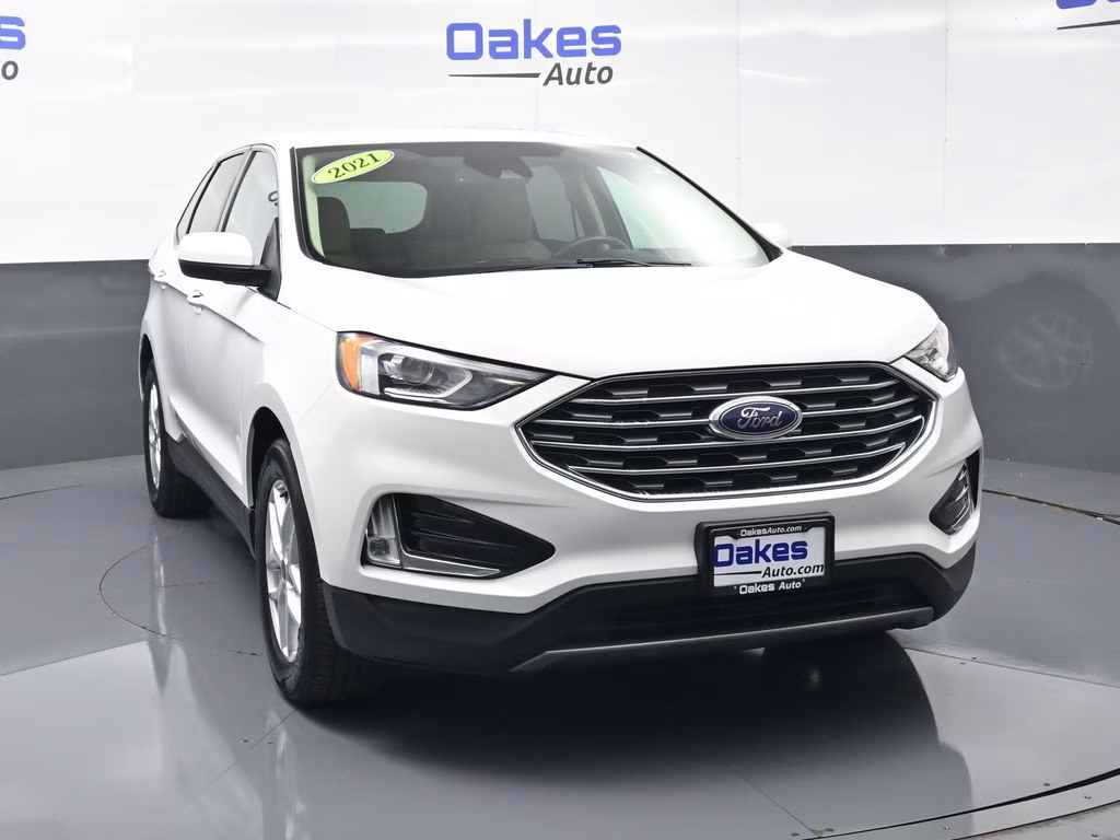 2021 Oxford White Ford Edge SEL AWD SUV