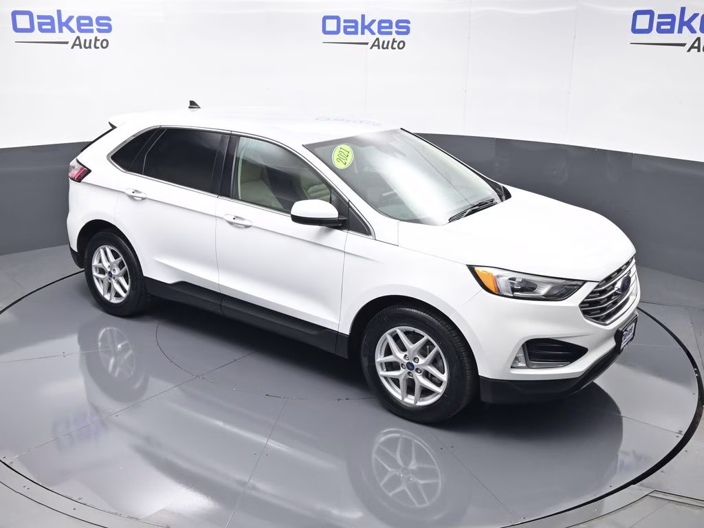 2021 Oxford White Ford Edge SEL AWD SUV