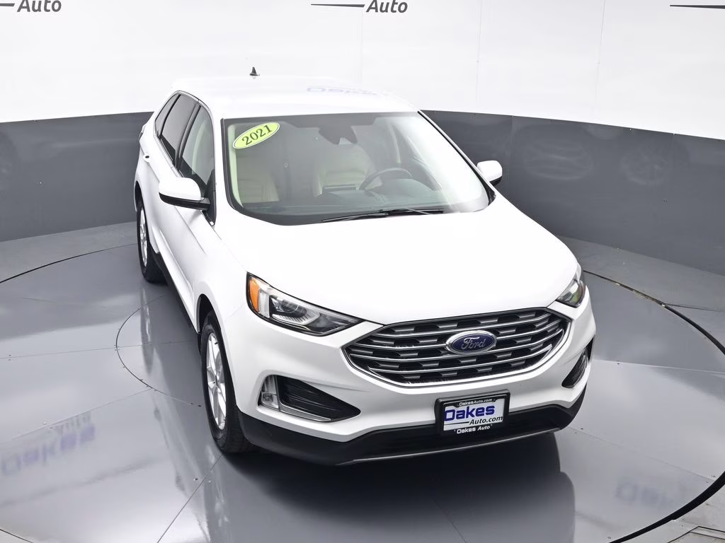 2021 Oxford White Ford Edge SEL AWD SUV