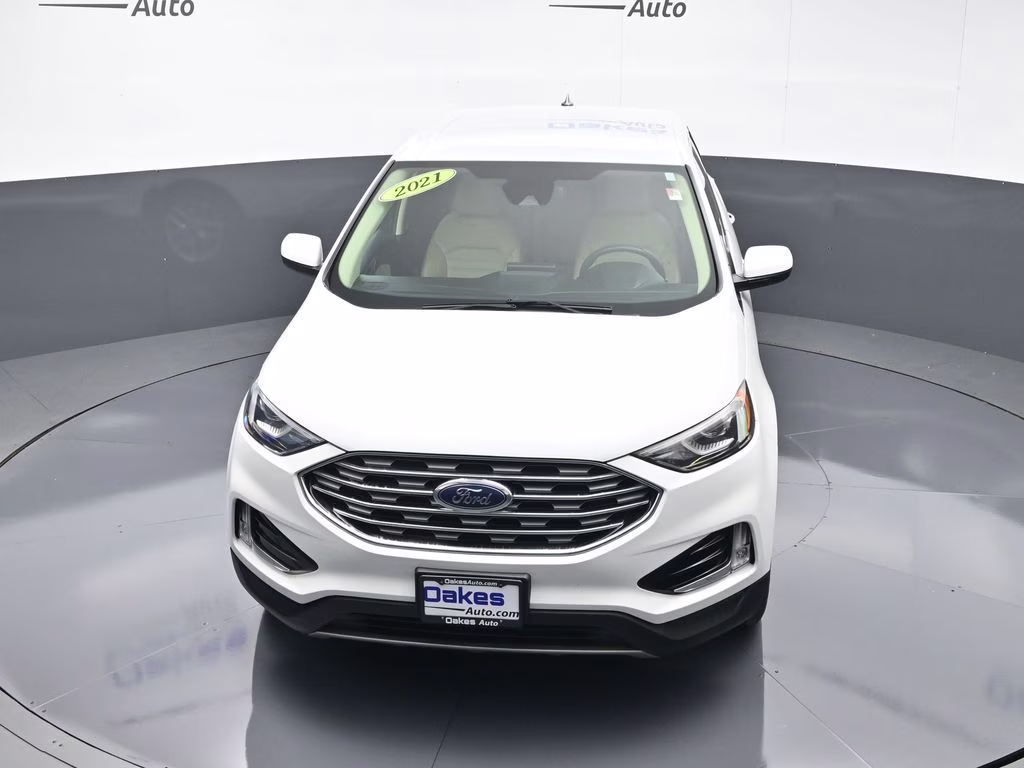 2021 Oxford White Ford Edge SEL AWD SUV