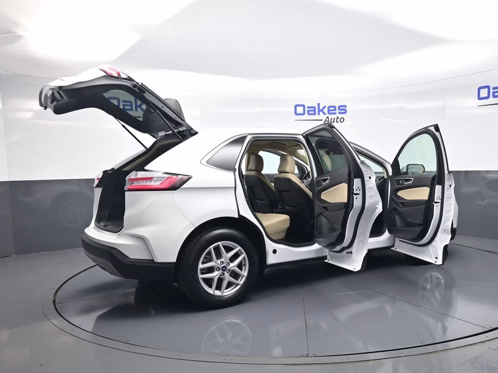 2021 Oxford White Ford Edge SEL AWD SUV