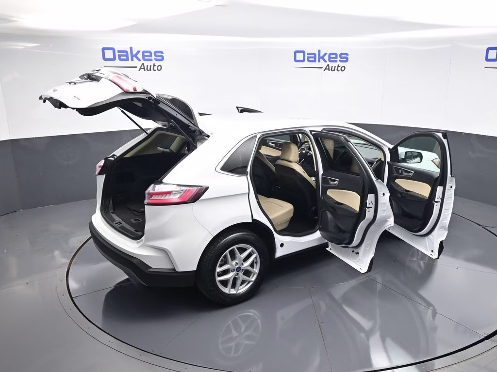 2021 Oxford White Ford Edge SEL AWD SUV