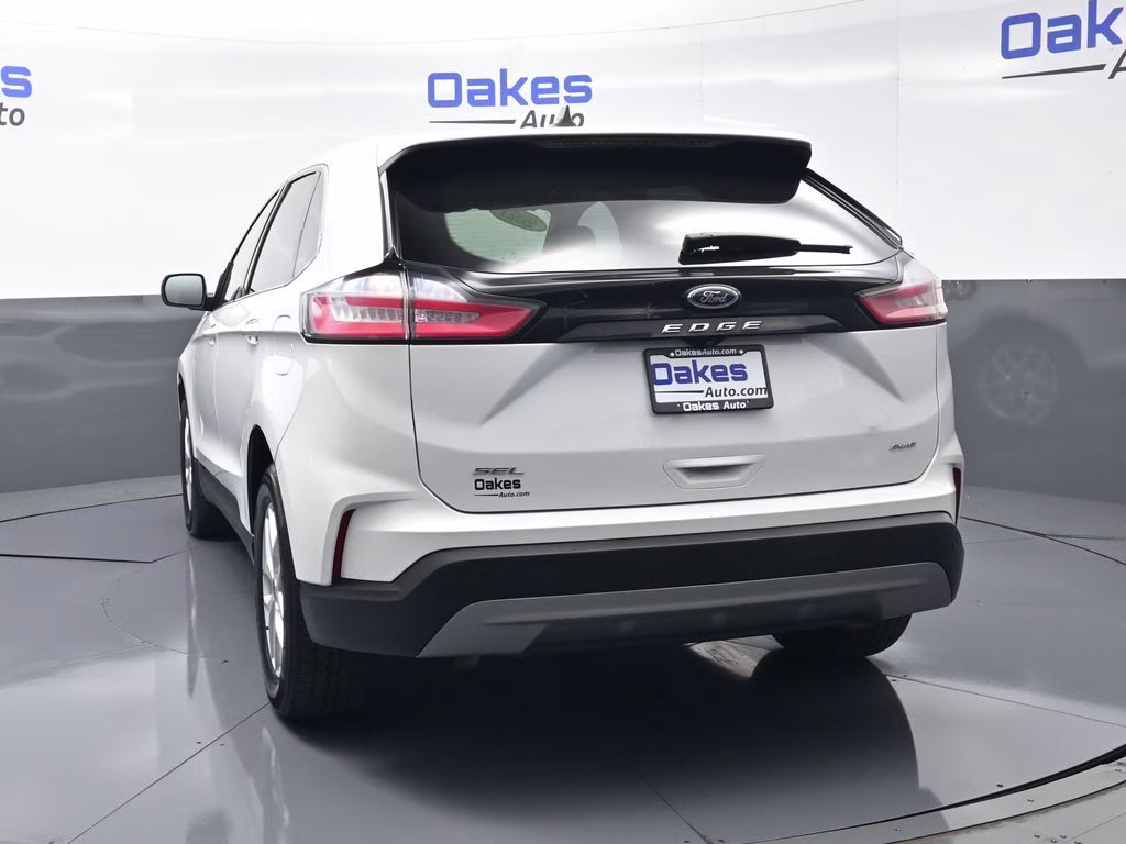 2021 Oxford White Ford Edge SEL AWD SUV