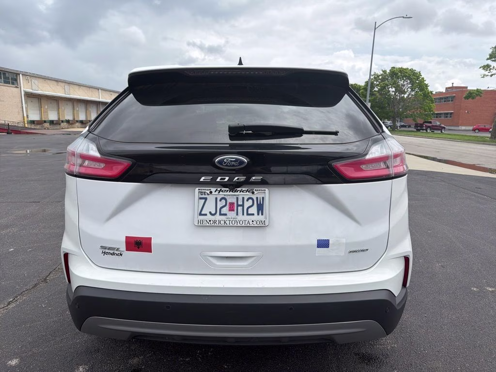 2021 Oxford White Ford Edge SEL AWD SUV