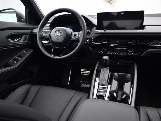 2025 Crystal Black Pearl Honda Accord Hybrid Sport-L FWD Sedan