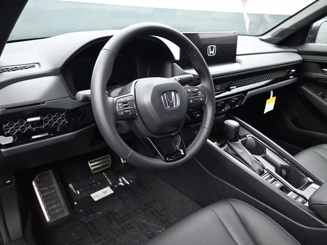 2025 Crystal Black Pearl Honda Accord Hybrid Sport-L FWD Sedan