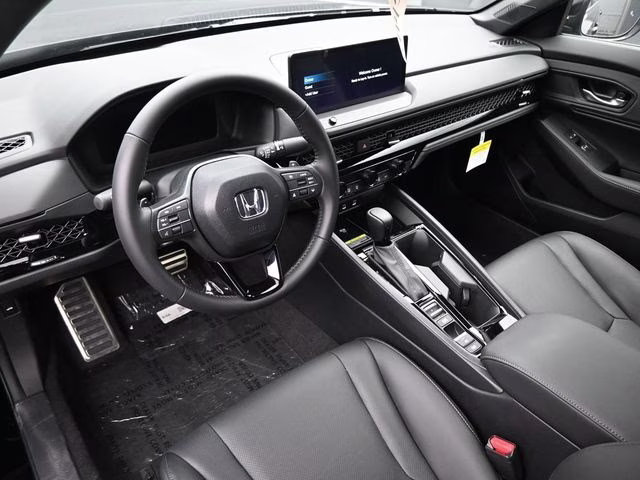 2025 Crystal Black Pearl Honda Accord Hybrid Sport-L FWD Sedan