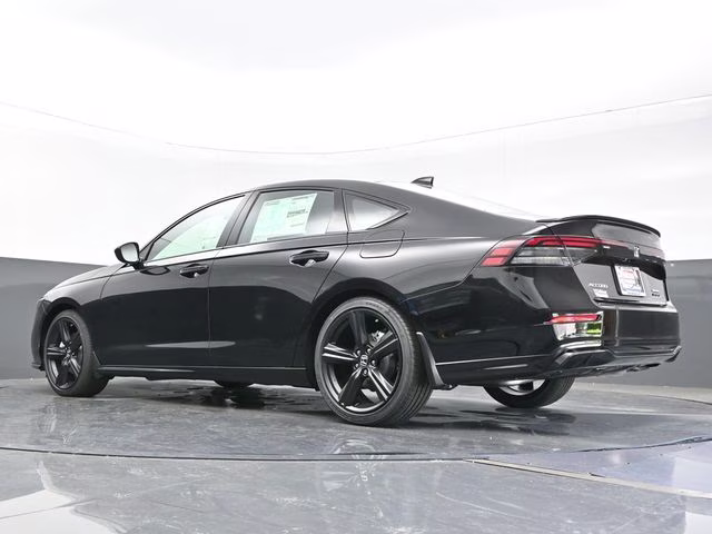 2025 Crystal Black Pearl Honda Accord Hybrid Sport-L FWD Sedan