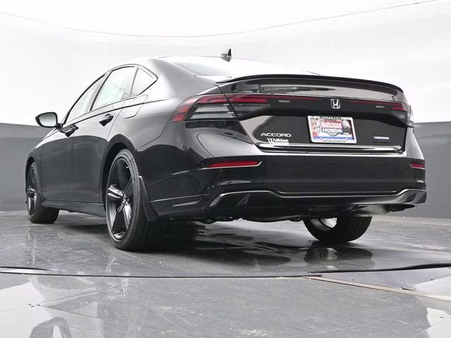 2025 Crystal Black Pearl Honda Accord Hybrid Sport-L FWD Sedan