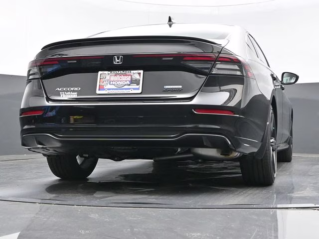 2025 Crystal Black Pearl Honda Accord Hybrid Sport-L FWD Sedan