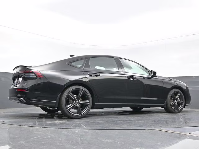 2025 Crystal Black Pearl Honda Accord Hybrid Sport-L FWD Sedan
