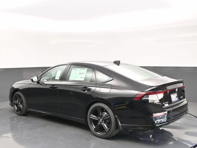 2025 Crystal Black Pearl Honda Accord Hybrid Sport-L FWD Sedan