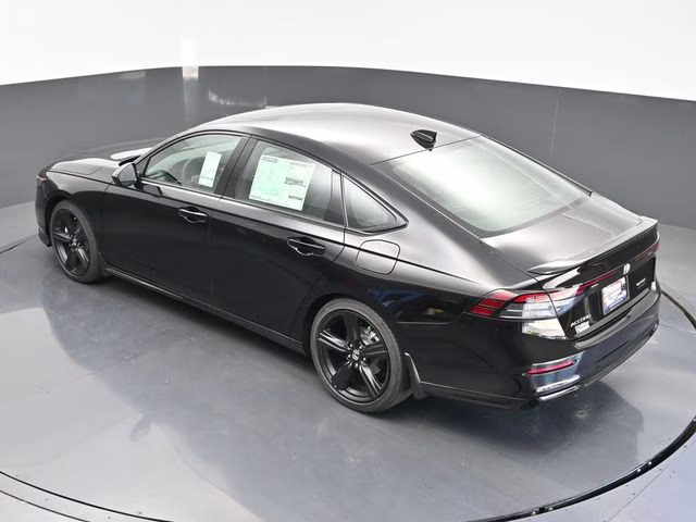 2025 Crystal Black Pearl Honda Accord Hybrid Sport-L FWD Sedan