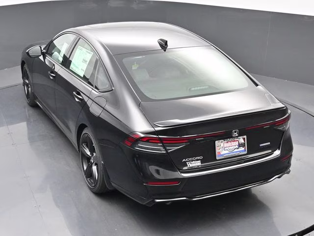 2025 Crystal Black Pearl Honda Accord Hybrid Sport-L FWD Sedan
