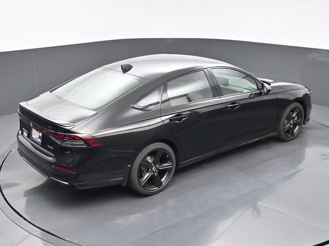 2025 Crystal Black Pearl Honda Accord Hybrid Sport-L FWD Sedan
