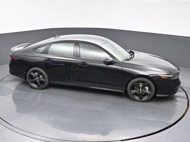 2025 Crystal Black Pearl Honda Accord Hybrid Sport-L FWD Sedan