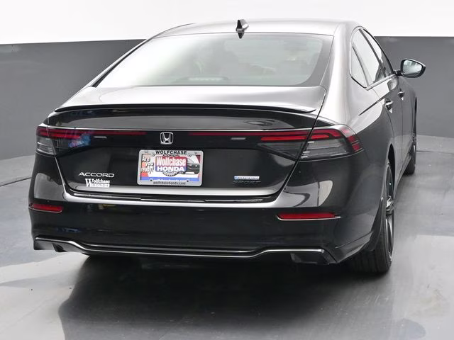 2025 Crystal Black Pearl Honda Accord Hybrid Sport-L FWD Sedan