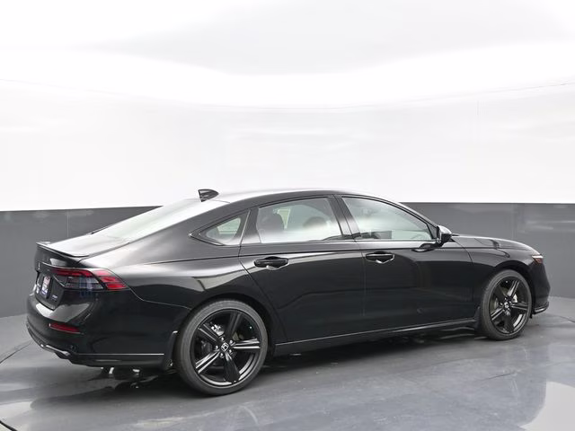 2025 Crystal Black Pearl Honda Accord Hybrid Sport-L FWD Sedan