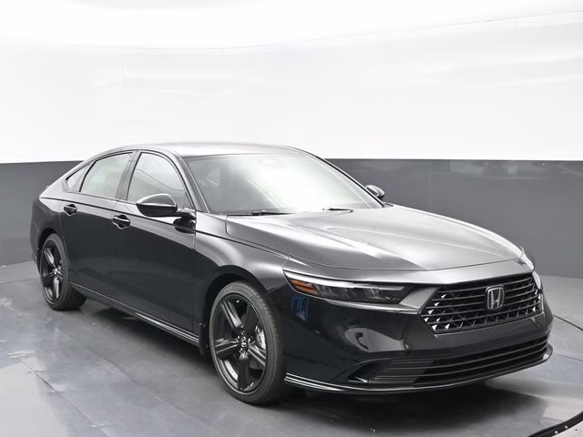 2025 Crystal Black Pearl Honda Accord Hybrid Sport-L FWD Sedan