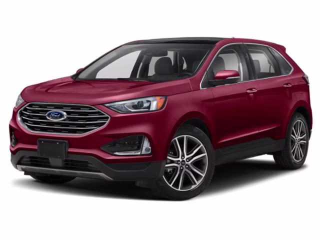 2019 Ruby Red Ford Edge Titanium FWD SUV